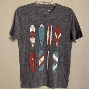 Aeropostale men short sleeve surf boards graphic tshirt